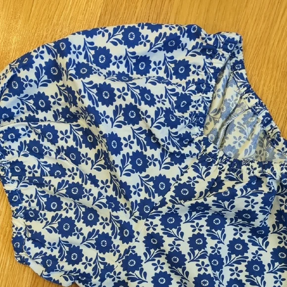 Boden Blue Floral Bridal Easter Preppy Midi Dress Womens US size 10P - Picture 5 of 7